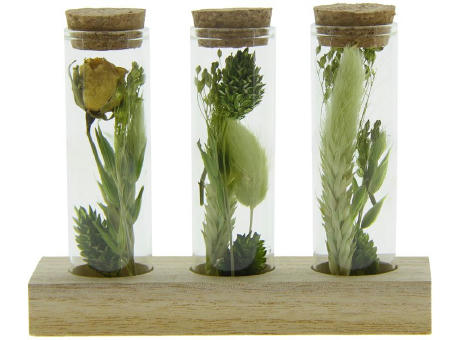 Dried Flowers - Trio tube & wood