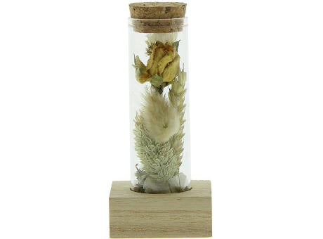 Dried Flowers - Single tube & wood