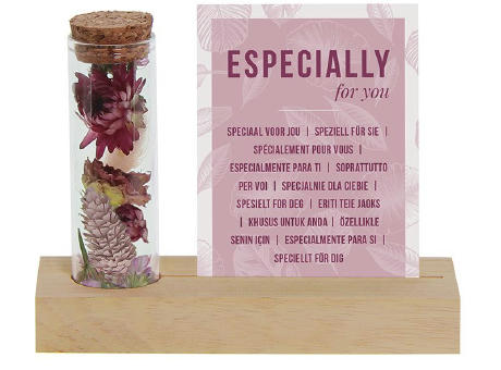 Dried Flowers - Cardholder & tube