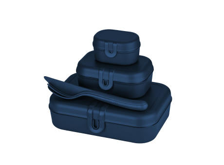 KOZIOL PASCAL READY Lunchbox-Set + Besteck-Set