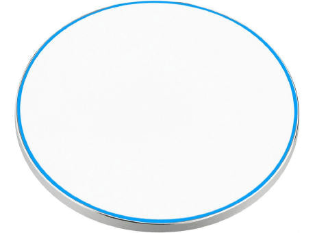 Wireless Charger 15 Watt mit eloxierter Aluminiumschale und leuchtendem Rand