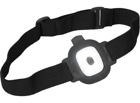 Beanie-Strickmütze mit herausnehmbarem LED-Licht und Stirnband