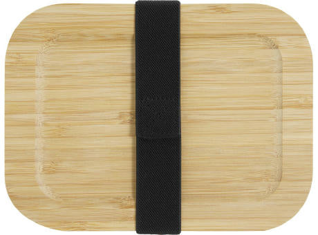 Hitzebeständige Glas-Lunchbox mit Bambusdeckel, Dichtung und 640 ml Volumen