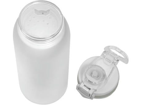 AQUA Stylische Tritantrinkflasche 900ml mit Trinkskala und Siebeinsatz