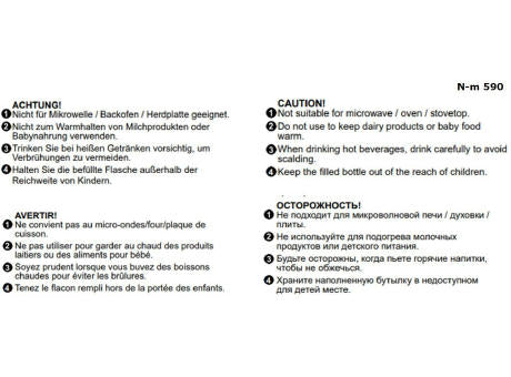 POP Edelstahl-Thermosflasche 750 ml Volumen