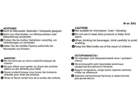 POP Edelstahl-Thermosflasche 750 ml Volumen