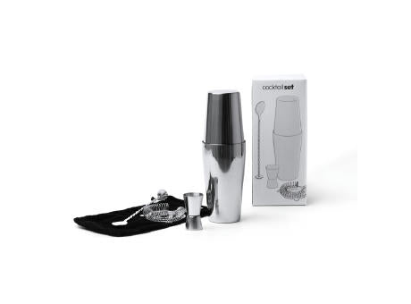 COCKTAIL-SET LARIUS S/EINHEITSGRÖSSE SILVER
