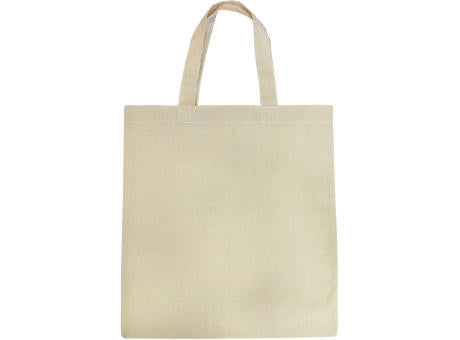 Baumwolltasche natur, 2 kurze Henkel