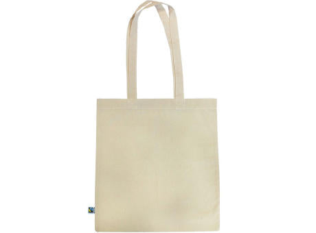 FAIRTRADE-Baumwolltasche, natur, 2 lange Henkel