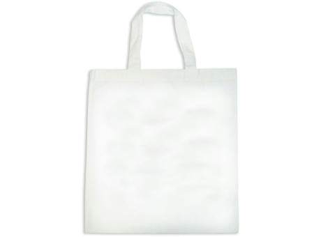 Baumwolltasche weiß, 2 kurze Henkel