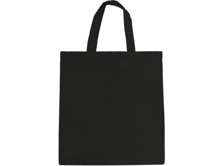 Baumwolltasche schwarz, 2 kurze Henkel