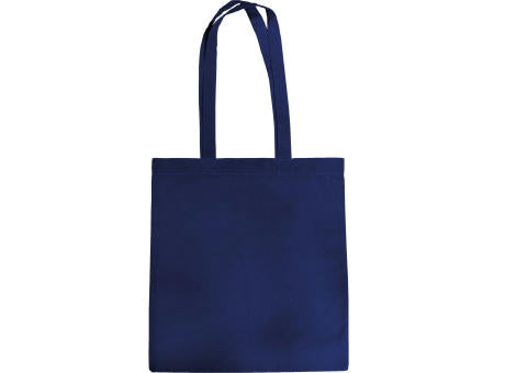 Baumwolltasche navyblau, 2 lange Henkel