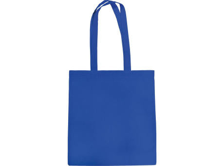 Baumwolltasche royalblau, 2 lange Henkel