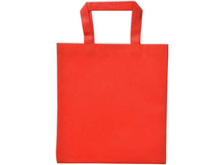 Vliestasche "PP Non Woven" rot, 2 kurze Henkel