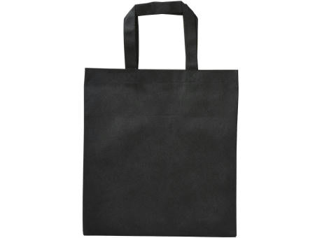 Vliestasche "PP Non Woven" schwarz, 2 kurze Henkel