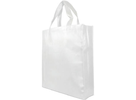 Shopperbag "PP Non Woven" weiß, 2 kurze Henkel
