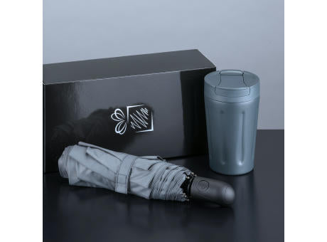 Scandic Set: Thermobecher 350 ml und Automatikschirm