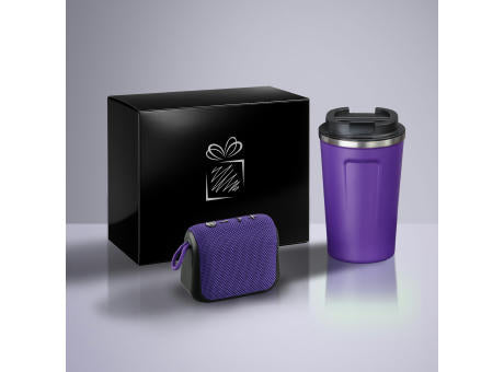 Everyday Set: Nordic-Thermobecher 350 ml & kabelloser Lautsprecher