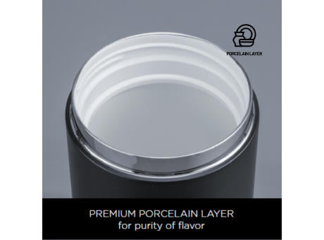 Porcelain Set: Thermobecher 630 ml und Speisebehälter 800 ml mit Porzellanbeschichtung