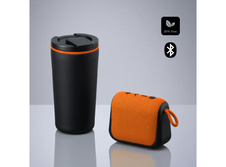Everyday Set: Kaffeebecher 370 ml und kabelloser Lautsprecher