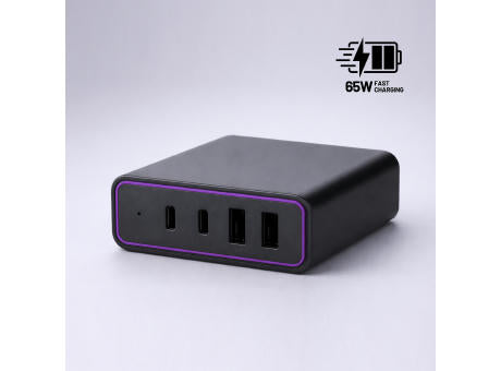 Opti Power GaN 65W Desktop-Ladegerät (4-Port-Ladeturm)