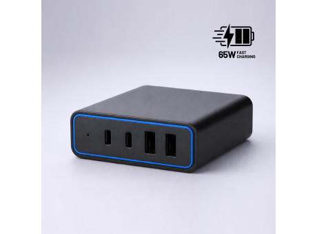 Opti Power GaN 65W Desktop-Ladegerät (4-Port-Ladeturm)