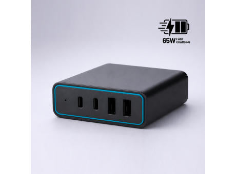 Opti Power GaN 65W Desktop-Ladegerät (4-Port-Ladeturm)