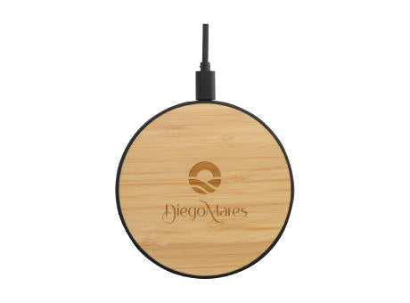 Bamboo 15W Wireless Fast Charger Schnelladegerät
