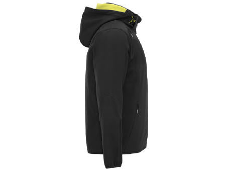 SIBERIA SOFTSHELL S/XS BLACK/LIME PUNCH