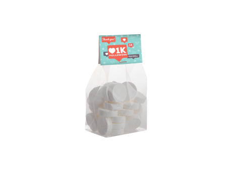 Blockbeutel mit Kopfkarte und 150 Gramm Süssigkeiten