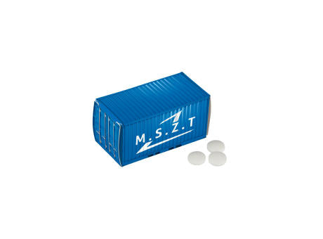 Mit Pfefferminz gefüllte Containerbox