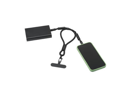 Wrist Lanyard 2-in-1 GRS RPET Load & Sync USB Cable