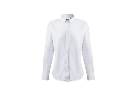 VL PRITHVI WOMEN. Hemd Oxford (180 g/m²) für Damen, aus Baumwolle (50 %), Polyester (45 %) und Elasthan (5 %)