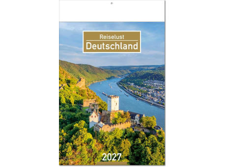 Kalender "Deutschland" im Format 24 x 37,5 cm, mit Fälzel