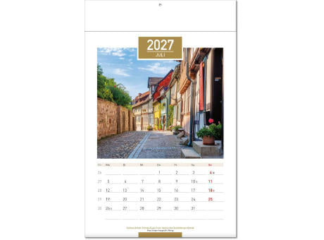 Kalender "Deutschland" im Format 24 x 37,5 cm, mit Fälzel