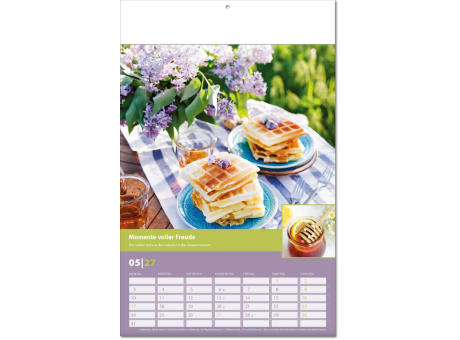 Kalender "Landlaune" im Format 24 x 37,5 cm, mit Fälzel