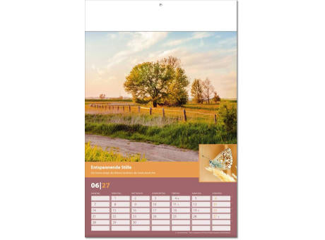 Kalender "Landlaune" im Format 24 x 37,5 cm, mit Fälzel
