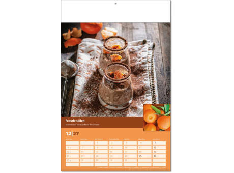 Kalender "Landlaune" im Format 24 x 37,5 cm, mit Fälzel