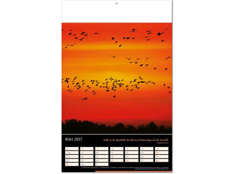 Kalender "Emotion" im Format 24 x 37,5 cm, mit Fälzel