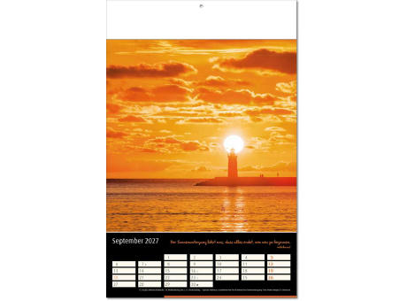 Kalender "Emotion" im Format 24 x 37,5 cm, mit Fälzel