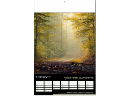 Kalender "Emotion" im Format 24 x 37,5 cm, mit Fälzel