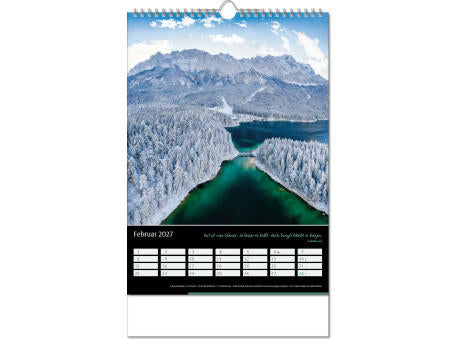 Kalender "Emotion" im Format 24 x 38,5 cm, mit Wire-O Bindung und verlängerter Rückwand