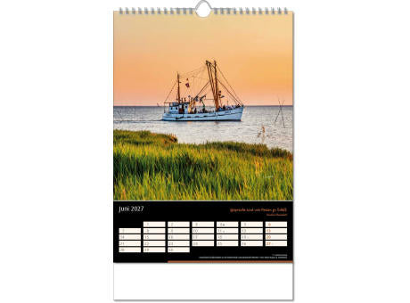 Kalender "Emotion" im Format 24 x 38,5 cm, mit Wire-O Bindung und verlängerter Rückwand
