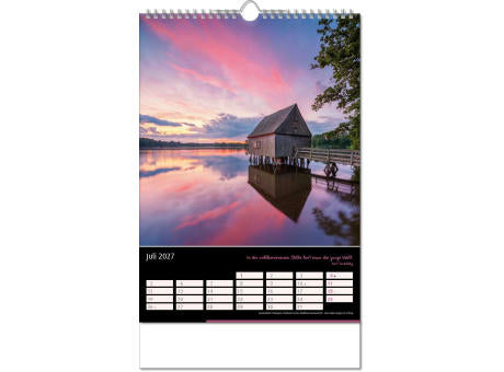 Kalender "Emotion" im Format 24 x 38,5 cm, mit Wire-O Bindung und verlängerter Rückwand
