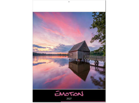 Kalender "Emotion" im Format 30,5 x 42,6 cm, mit Fälzel