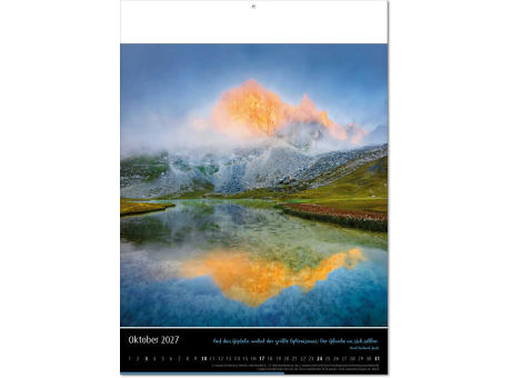 Kalender "Emotion" im Format 30,5 x 42,6 cm, mit Fälzel