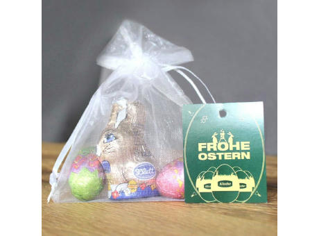 Organzasäckchen EASTER-MIX, mit Grußkärtchen