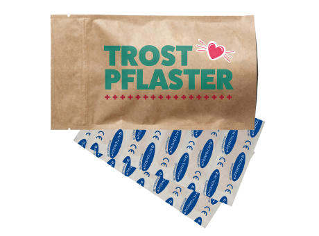 Pflastermäppchen Doypack natur