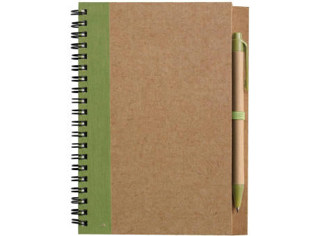 Notizbuch Stella | Recycelter Karton | Liniert | Kugelschreiber