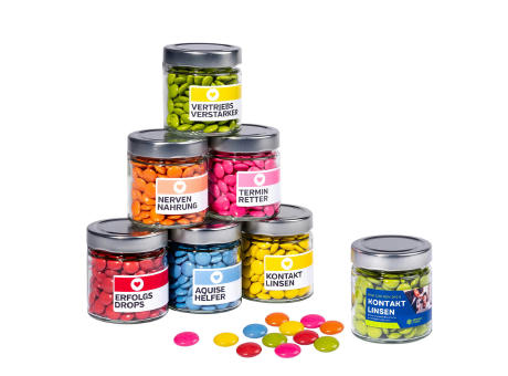 Schoko Drops im Maxi Glas